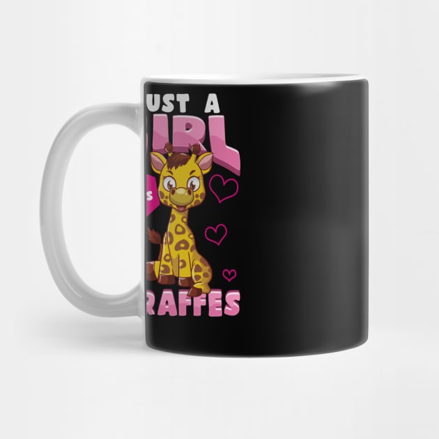 Cute & Funny Just A Girl Who Loves Giraffes Pun by theperfectpresents